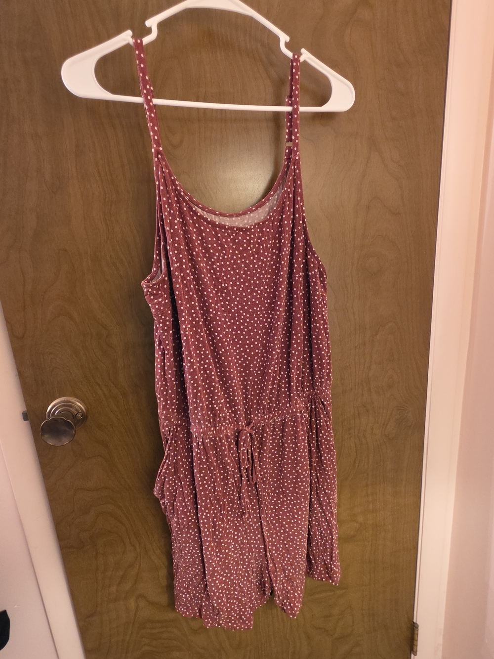 Torrid Polka Dot Sleeveless One-Piece Sleep Romper -1X